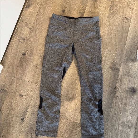 Grey LuLuLemon Capris - Picture 1 of 4